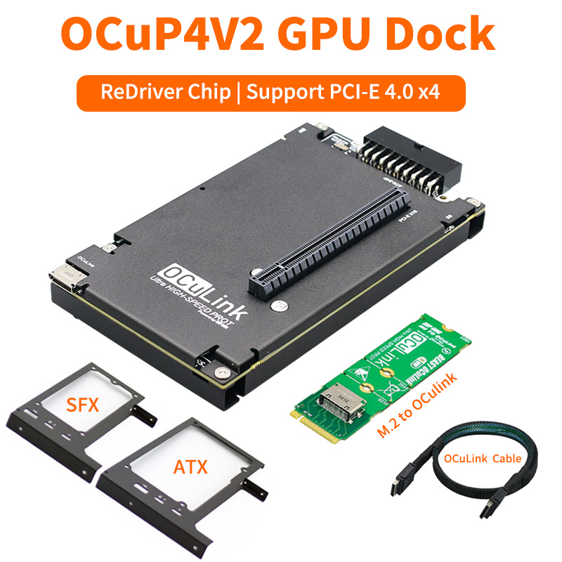OCuP4V2 OCuLink GPU Dock ReDri - Oculink Egpu Mini Pc ulasan dan harga